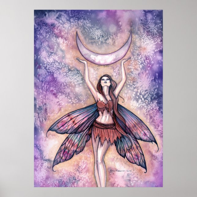 Moon Fairy Art Poster von Molly Harrison (Vorne)