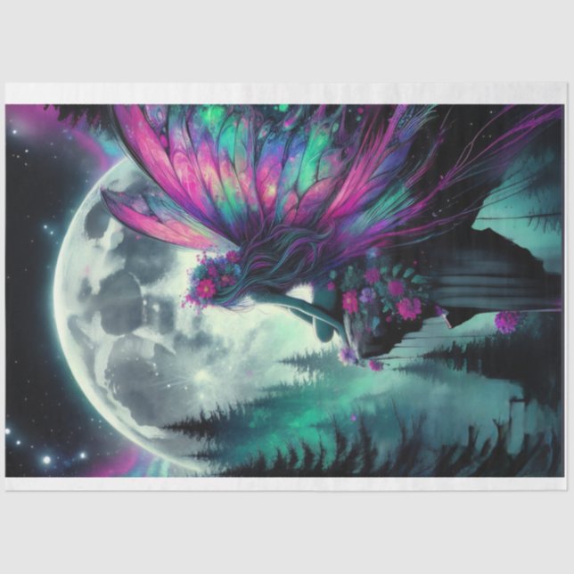 Moon Fairy Aurora Seidenpapier (Vorderseite)