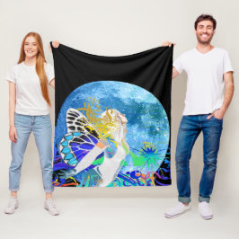 Moon Fairy Fleece Blanket