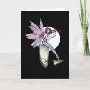 Moon Fairy Grußkarte von Molly Harrison Karte