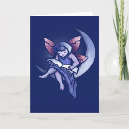 Moon Fairy Reading Bookish Moon Fairies Karte