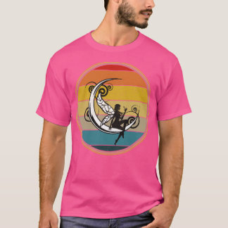 Moon Fairy Silhouette Vintag erschüttert T-Shirt