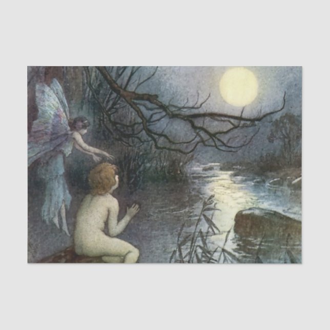 "Moon Fairy" von Warwick Goble Seidenpapier (Vorderseite)