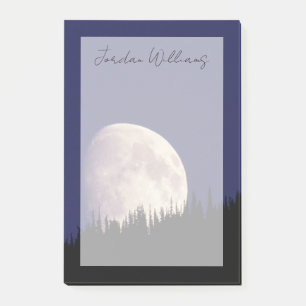 Moon & Forest Glacier Nationalpark Montana Post-it Klebezettel