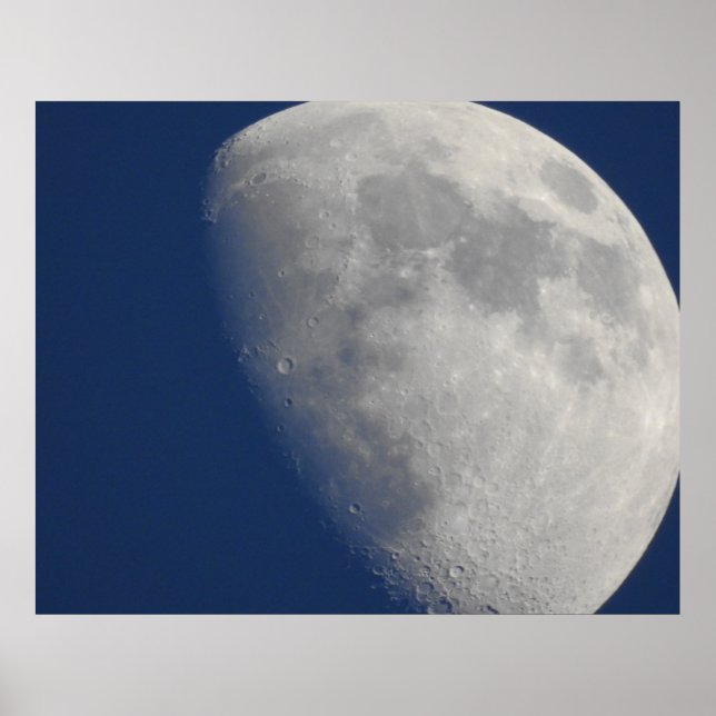 Moon Foto Nah Up Craters Poster (Vorne)