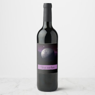 Moon Foto Personalisiert Wine Label Weinetikett