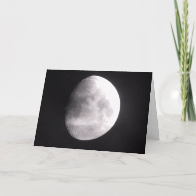 Moon Fotografy Liebe You Karte (Vorderseite)