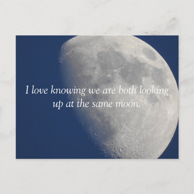 Moon Fotografy, Romantik Vermisst You Postkarte (Vorderseite)