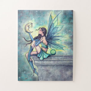 Moon Friend Fairy Fantasy Grußkarte