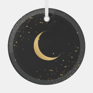 Moon Glass Circle Ornament Aus Glas