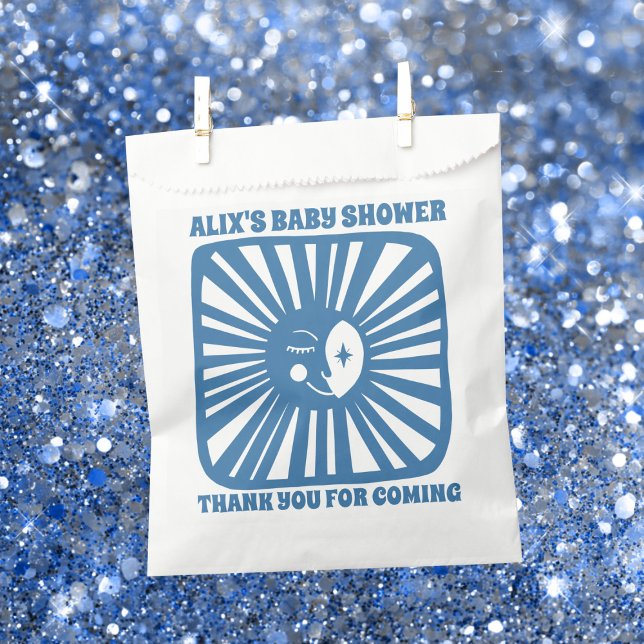 Moon Glow Boho Moderne Niedliche Babydusche CUSTOM Geschenktütchen (Moon Glow Boho Modern Cute Baby Shower CUSTOM Favor Bag
)