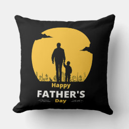 Moon Glow Father Son Grassy Walk Kissen