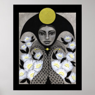 Moon Goddess Archival Print (Matte) Poster