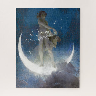 Moon Goddess Bare schneidet Night Stars  