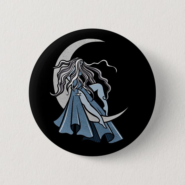 Moon Goddess Button (Vorderseite)