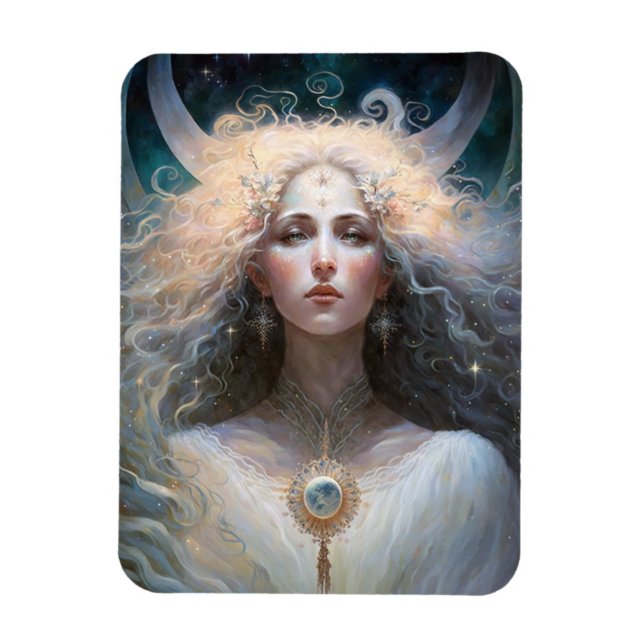 Moon Goddess Fantasy Art Magnet (Vertikal)