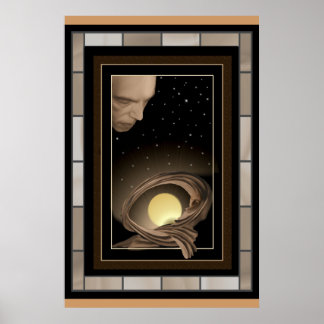 Moon Goddess Schlafplätze geschützt durch den Star Poster