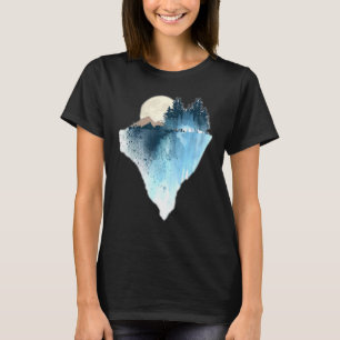 Moon Graphi Nature Moon Design Forest Moon Graphi T-Shirt