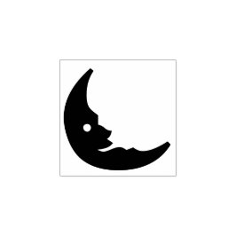 Moon Halloween Dekoration Custom Gummistempel