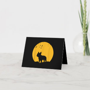 Moon Halloween Inspire French Bulldog Gift Karte