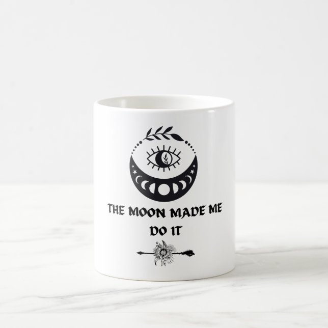 Moon hat mich dazu gebracht, es zu tun kaffeetasse (Mittel)