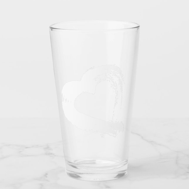 Moon Heart Glass Tumbler (Vorderseite)
