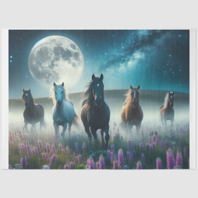 Moon Horses Seidenpapier (Vorderseite)