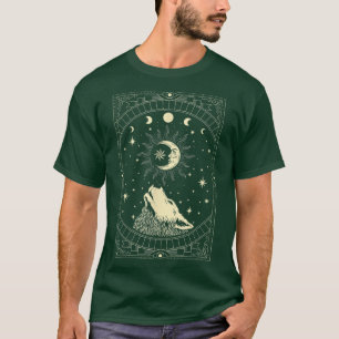 Moon Howling Wolf - Gothic Hexenkokkult T-Shirt