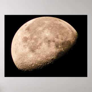 Moon in Transition - Phase des dritten Quartals Poster