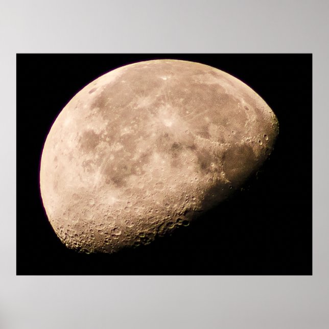 Moon in Transition - Phase des dritten Quartals Poster (Vorne)