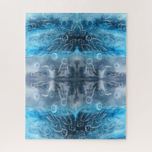 Moon jellyfish batik print