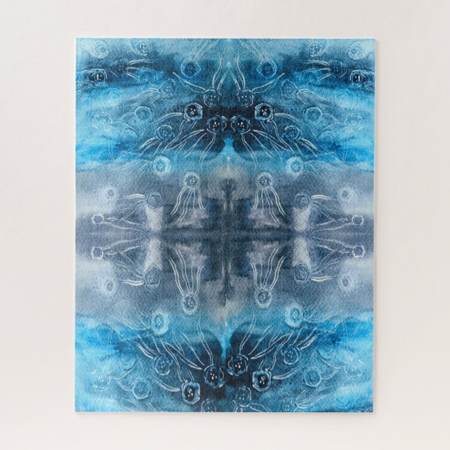 Moon jellyfish batik print (Vertikal)