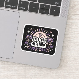 Moon Kind lila Hexe, die ästhetisch Aufkleber