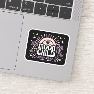 Moon Kind lila Hexe, die ästhetisch Aufkleber