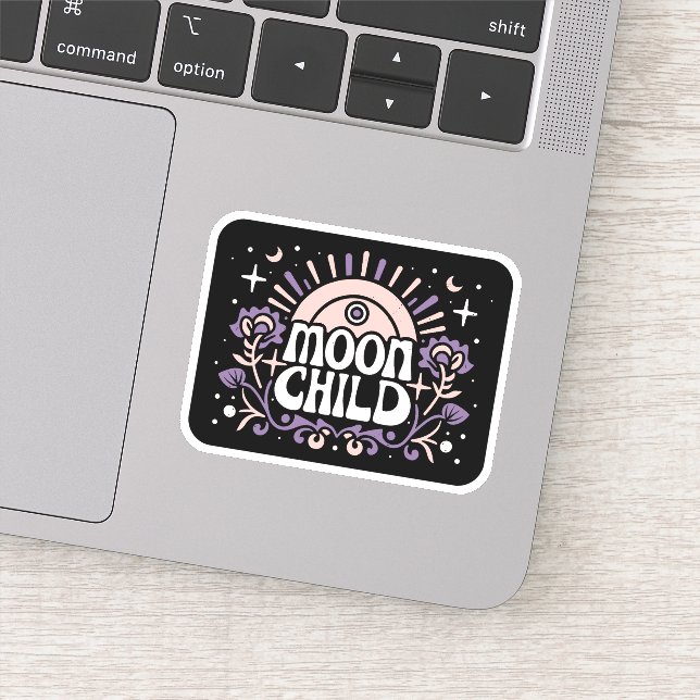 Moon Kind lila Hexe, die ästhetisch Aufkleber (Detail)