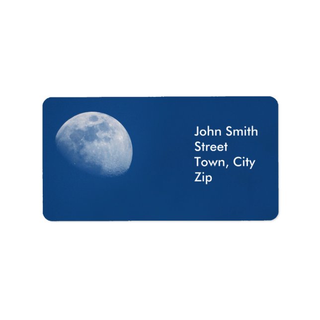 Moon Labels Adressaufkleber (Vorne)