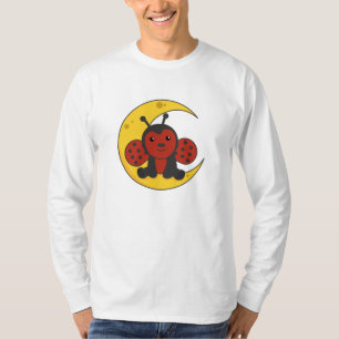 Moon Ladybug Gute Nacht Fallende Schlafstars T-Shirt