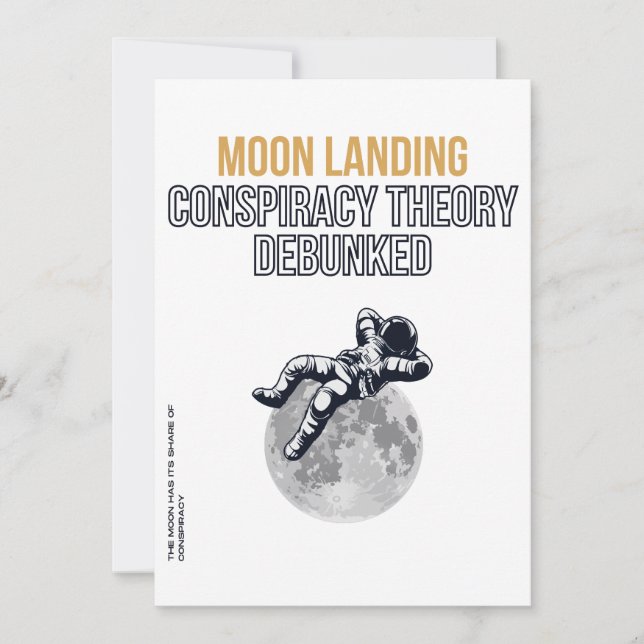 Moon Landing Conspiracy Theory Einladung (Vorderseite)
