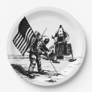 Moon Landing Pappteller