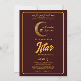 MOON LANTERN RAMADAN KAREEM IFTAR DINNER PARTY EINLADUNG