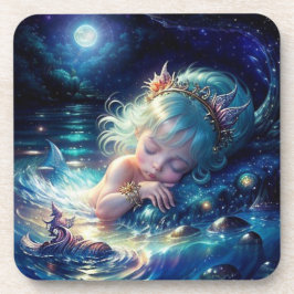 Moon Light Mermaid: Getränkeuntersetzer