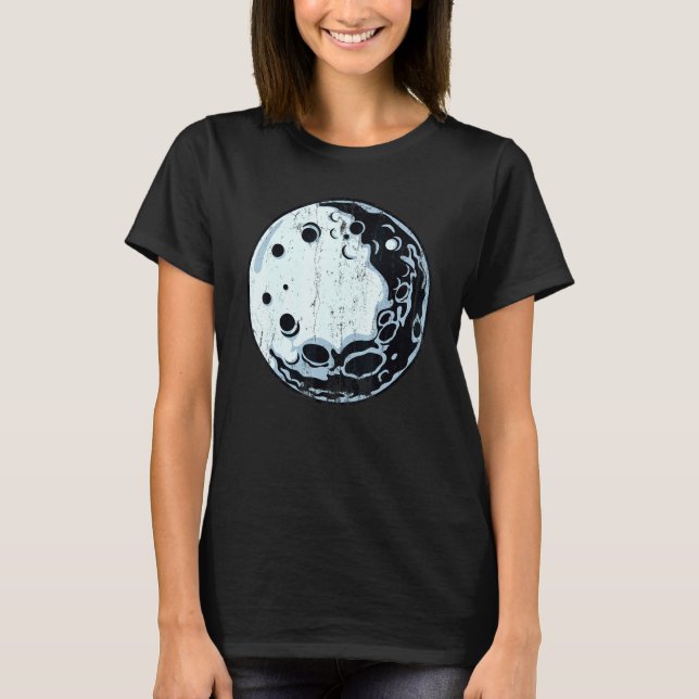 Moon Lunar Art Spaß Women Proud T-Shirt (Vorderseite)