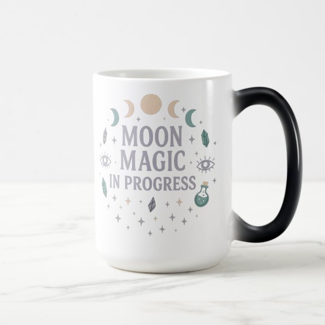 Moon Magic in Progress - Celestial Vibes Verwandlungstasse (Rechts)
