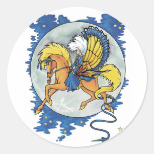Moon Magic Runder Aufkleber