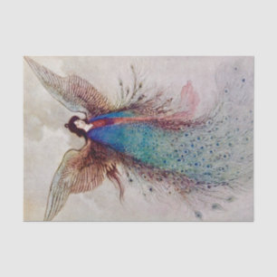Moon Maiden Fairy Art von Warwick Goble Seidenpapier
