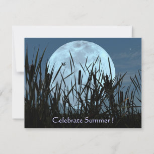 Moon, Marsh und Dragonfly Summer Party Einladung