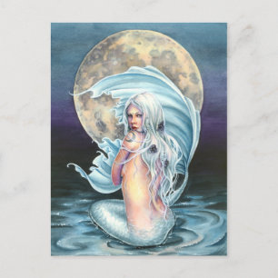 Moon Mermaid Postkarte