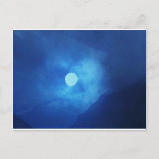 MOON mit CLOUDS bedeckt - NIGHT SKY Postkarte