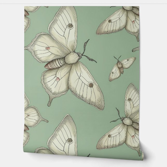 Moon Moth (Großdruck) Tapete (Abrollen)
