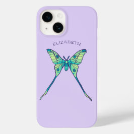 Moon Moth Magie - Lila Schmetterling Lover Kunst Case-Mate iPhone 14 Hülle
